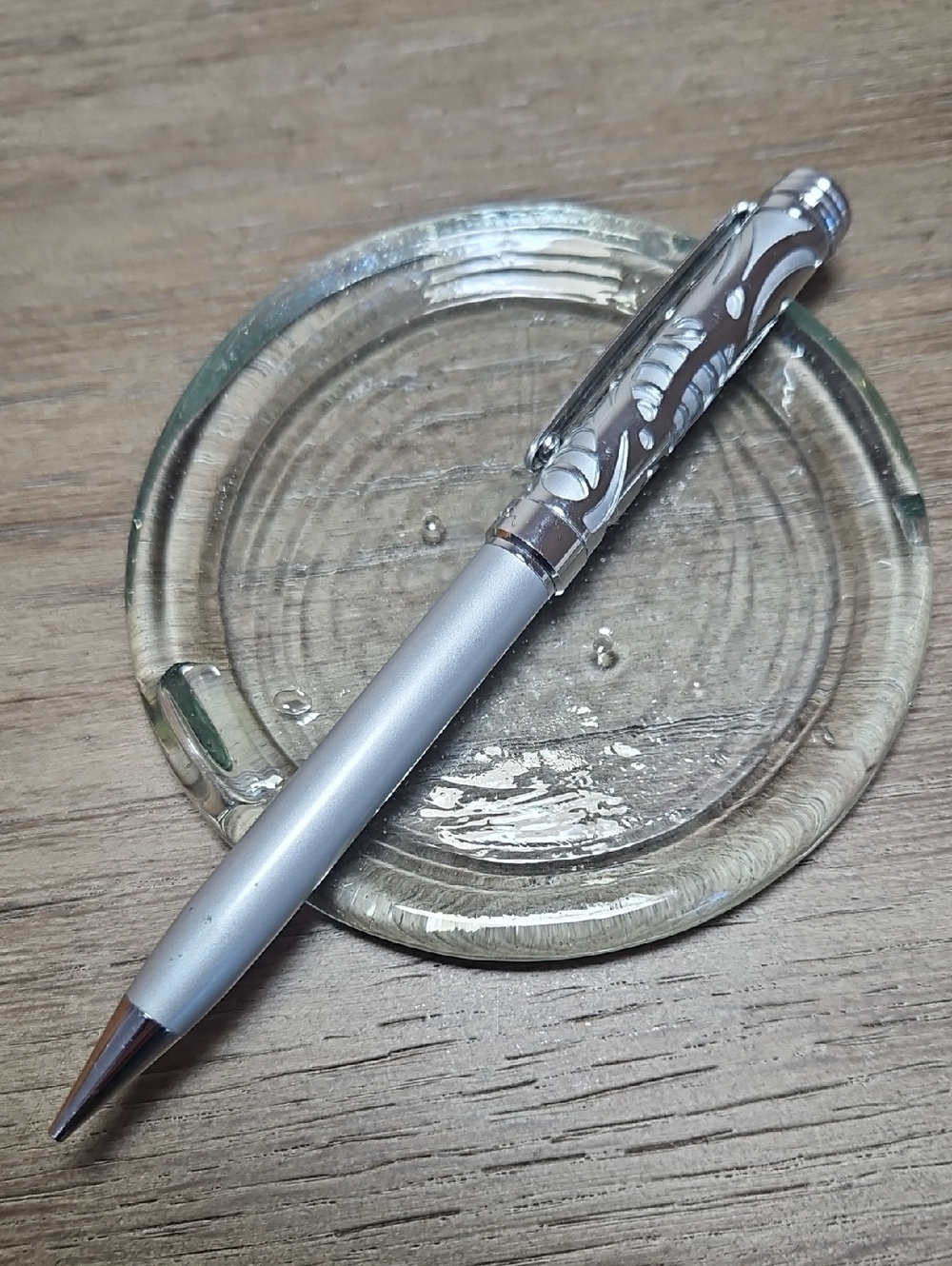 Pierre Cardin Silver Tone Filigree Metal Mechanical Pencil